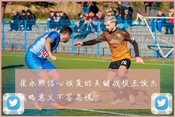 崔永熙信心恢复的关键战役王俊杰战略意义不容忽视