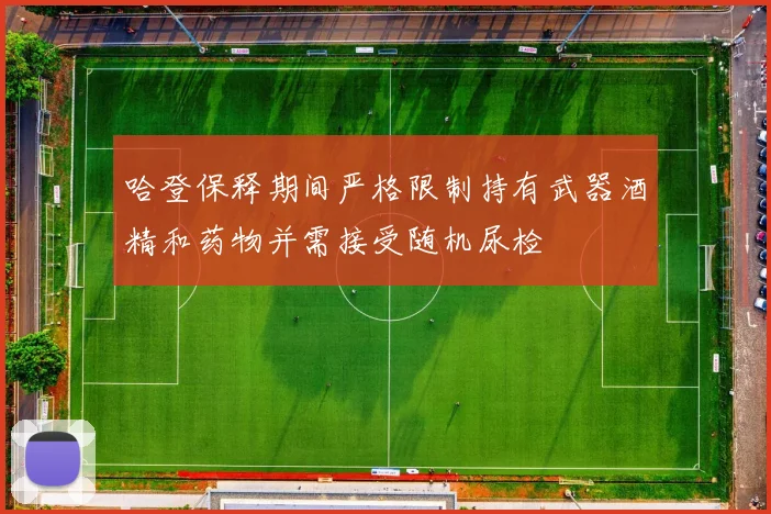 哈登保释期间严格限制持有武器酒精和药物并需接受随机尿检